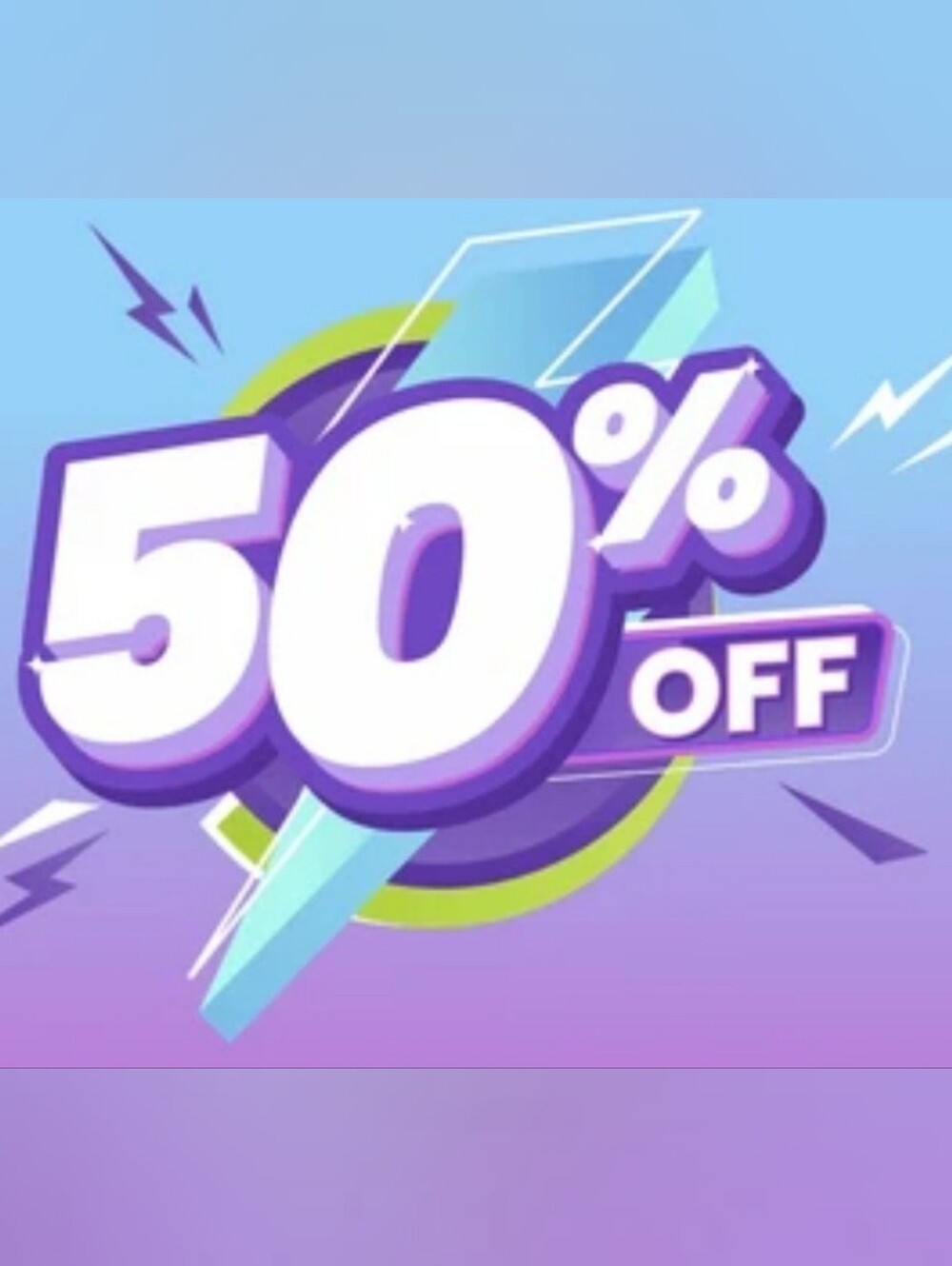 🌞 50% Off Sale